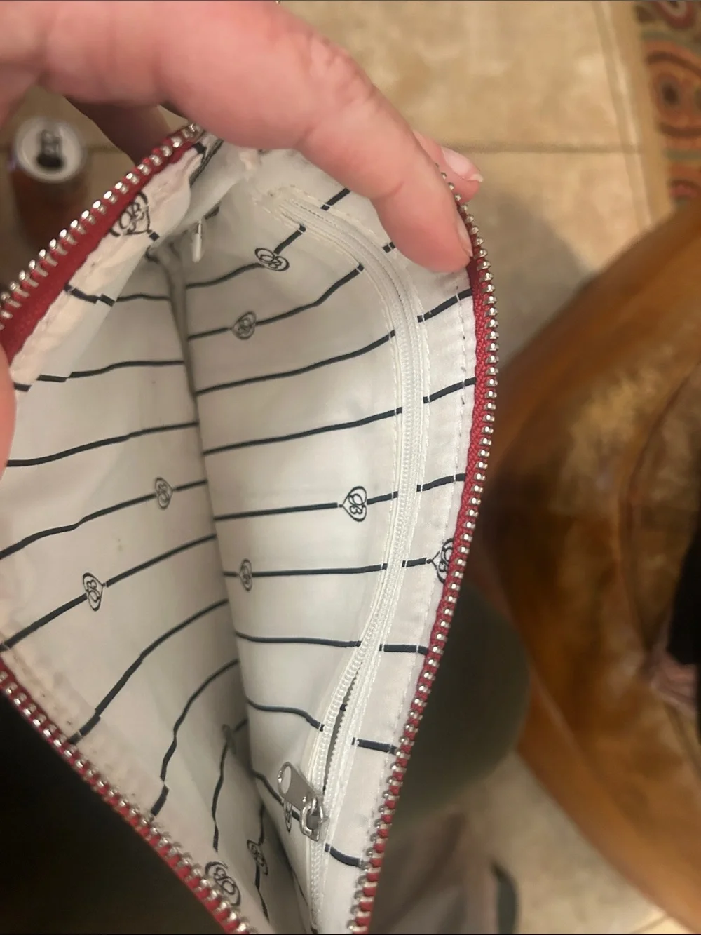Brighton Black & White Ornament Print Wristlet